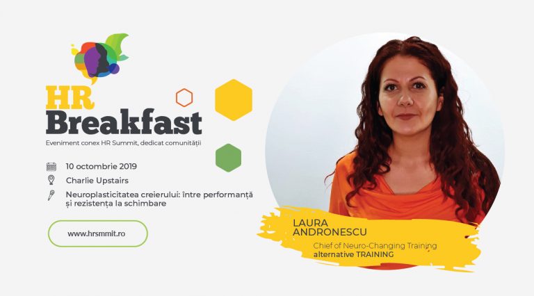 Read more about the article Neuroplasticitate între performanță și rezistența la schimbare cu Laura Andronescu | HR Breakfast Cluj-Napoca